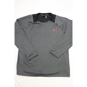 Spyder Men's XXL Shirt Gray Long Sleeve Activewear ProWeb Lightweight Top